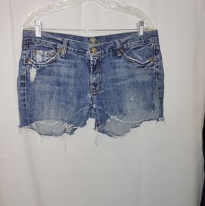 7 For All Mankind distressed/destroyed shorts size 32